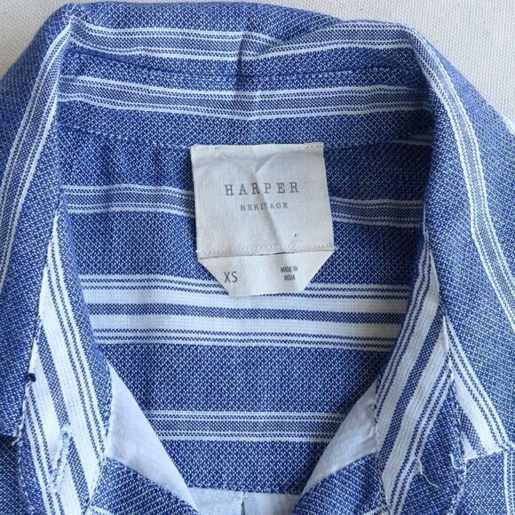 Harper Heritage Striped 100% Cotton Dress - Picture 7 of 14